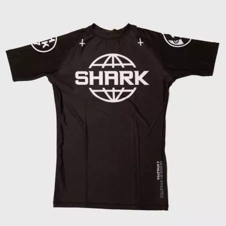 Rashguard manga curta Shark boxing SKB97 (preto)