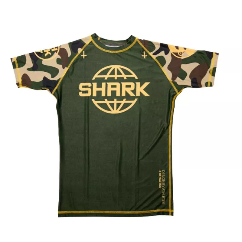 Lycra grappling Shark boxing SKB97 (camo/ouro)