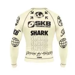 Rashguard Shark grappling SKB97 (beige)