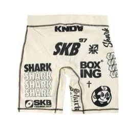 Calças grappling lycra Shark SKB97 (bege) 1