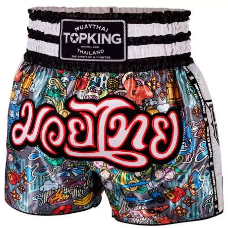 Top King Boxing muay thai short 223 (branco)