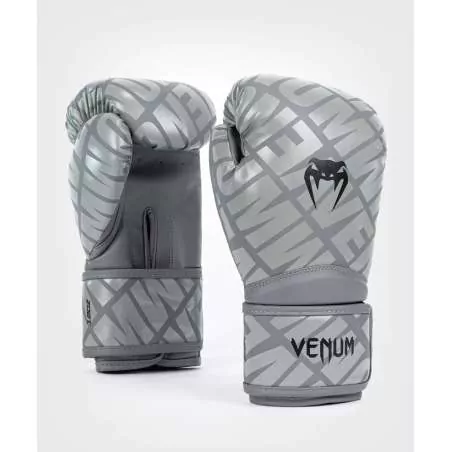 Luvas contender 1.5 Venum boxe (cinzeto/preto)