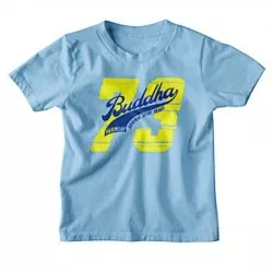 T-Shirt Para Crianças Boxe Buddha Sky Azul