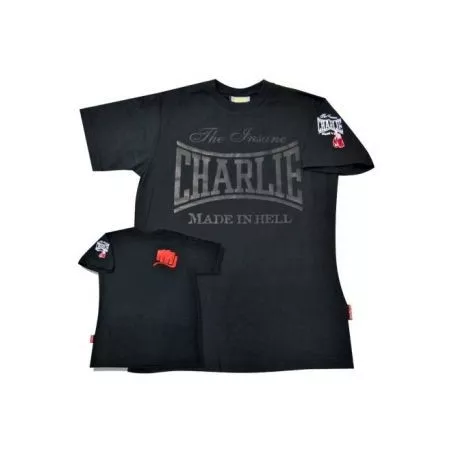 T-shirt boxe Charlie (preta/preta)