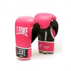 Luvas de boxe leone flash rosa